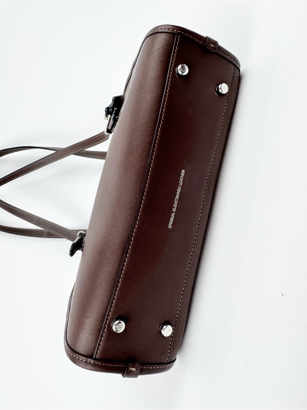 Coach Swing Zip Mahogany Brown Leather Shoulder Bag Re-Edition CM565 - Picture 5 of 9